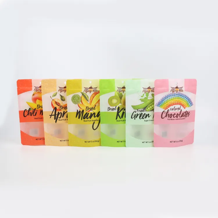 Wholesale Custom Plastic Vacuum Snack Mango Dried Fruit Package Pouch Dry Food Packaging Bag