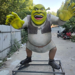 Escultura de Resina de Tamaño Real de Personajes de Dibujos Animados para Decoración de Jardín al Aire Libre, Estatua de <span class=keywords><strong>Shrek</strong></span> de Fibra de Vidrio Personalizada de Fábrica para la Venta - Product Image 4