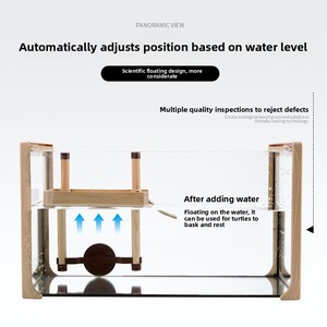 Plataforma Flotante Moderna <span class=keywords><strong>de</strong></span> Plástico para Tortugas, Isla Flotante para Acuario, Rampa <span class=keywords><strong>de</strong></span> Descanso para Aguas Altas, Caja <span class=keywords><strong>de</strong></span> Escalada para <span class=keywords><strong>Peces</strong></span> - Product Image 3