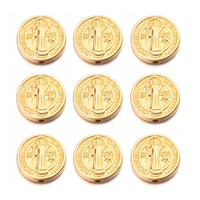 Monedas Piratas de Plástico, Doradas y Plateadas, 30mm, Ecológicas, Personalizadas, Fichas de Juego para Póker, Mahjong, Juegos de Mesa, Decoración de Cofres del Tesoro