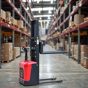 Transpaleta de 2 toneladas, patas anchas ajustables Ues para plataforma de doble cara, altura de elevación, apilador eléctrico de 3m - Product Image 6