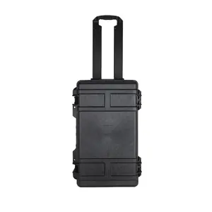 Hard Case With Foam Tool Case With Telescopic Handle IP67 Waterproof Plastic Case Plastic Carrying Box