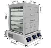 Machine à pain vapeur instantanée professionnelle en acier inoxydable avec injection de vapeur, garantie 1 an, pour les magasins de proximité, les boulangeries, la cuisson à la vapeur