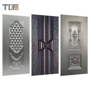 ประตูเหล็กชุบสังกะสีสลัก<span class=keywords><strong>ล</strong></span>ายนูนประตูใหม่ - Product Image 6