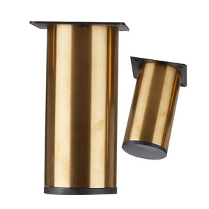 Furniture Leg Cold Rolled Steel Gold Plated Heavy Duty <b>Rubber</b> Stopper Feet For Sofa And All Furniture Contemporary Design - Product Image 3