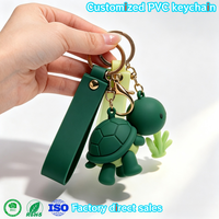 Personalisierte 2D Niedliche Anime PVC Schlüsselanhänger Großhandel Handgefertigte 3D Figur Bedruckte Weiche PVC Schlüsselanhänger Kundenspezifischer Hersteller