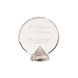 Custom 3D Incidere In Bianco Obelisco di Cristallo a Forma di Diamante Trofeo - Product Image 4