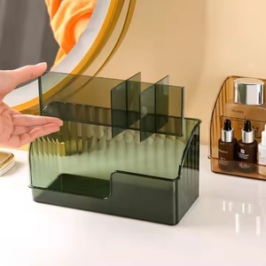 Boîte de rangement cosmétique OEM avec finition parfum commode de bureau pour les soins de la peau armoire à miroir étagère à pinceaux de maquillage matière plastique - Product Image 2