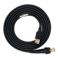 Cable USB CBL-500-300-S00 de Cobre Puro de 3 Metros y 5V para Escáner de Código de Barras Honeywell 1200g 1250g 1300g 1900g