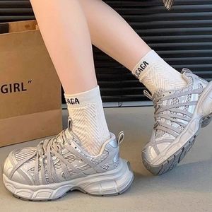 Baskets plateforme jaunes vives, légères et respirantes en maille, chaussures tendance pour le quotidien printemps-été - Product Image 2