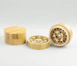 Tapa Manual de Bambú con Dientes Afilados Personalizada para Molinillo de Hierbas, Cepillo Raspador de Cocina, 4 Piezas, Biodegradable, para Especias - Product Image 2