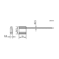 Joint de conteneur de câble en acier inoxydable, paquet de pièces, réglable, jetable, en acier inoxydable serré