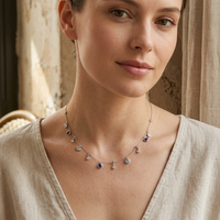 Collier Charme Femme en Argent 925 Véritable Kirin, Pierre de Naissance, Anti-ternissement, Zircon, OEM ODM