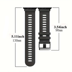 Correa de Silicona para <span class=keywords><strong>Apple</strong></span> <span class=keywords><strong>Watch</strong></span>, Compatible con <span class=keywords><strong>Apple</strong></span> <span class=keywords><strong>Watch</strong></span> <span class=keywords><strong>Ultra</strong></span> 2 42/44/45/46/49mm. Correa deportiva transpirable, cómoda de llevar. - Product Image 2