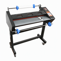 Laminateur FM-650 à double usage pour la plastification à chaud et à froid des étiquettes en cristal, livré avec un support, largeur de plastification 635 cm, fabriqué en Chine
