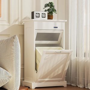 Contenedor de Basura Inclinable para Almacenamiento en el Hogar, a Prueba de Perros, con Función de Reciclaje, Iones Negativos y Desodorización - Product Image 1