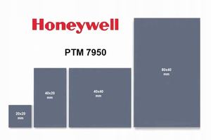 Honeywell PTM7950 Coussinet thermique à matériau à phase changeante 8,5 W/mK 0,04 C/W Impédance à phase changeante à 45°C 0,25 mm Sans silicone Sécurité - Product Image 2