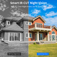 Système de surveillance extérieur 4MP H.265 avec détection intelligente des visages, vision nocturne, IR-CUT automatique, portée IR de 20-30m, étanche IP66, audio unidirectionnel