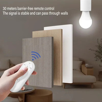 Support de lampe intelligent E27 60W avec télécommande sans fil et minuterie, 110V 220V, interrupteur multi-lumières pour maison, chambre de bébé et chambre à coucher