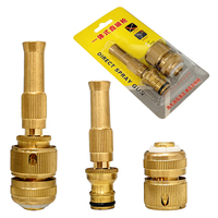 Pistolet à eau en laiton allié, buse de pulvérisation, pistolet à eau de jardin, buse à jet d'eau pour le jardin, la maison et le nettoyage quotidien de la voiture