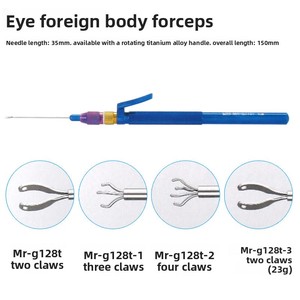 Strumenti Microchirurgici Oftalmici: Pinze per Corpi Estranei Intraoculari con Presa Precisa e Antiscivolo, Ampia Gamma - Product Image 3