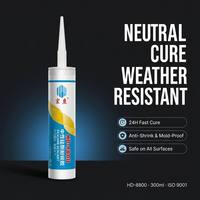 Mastic silicone neutre Hongdu 280ml, faible odeur, anti-corrosion, adhésif pour vitrage, étanchéité des joints de cadre, pour le travail du bois