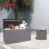 Boîte de rangement extérieure en plastique pour jardin, cour, armoires de rangement imperméables, outils de plantation, casiers de finition, boîtes ménagères