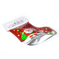 Chaussettes personnalisées multi-tailles en forme de Père Noël Cadeau de bonbons de Noël Sacs de Noël en plastique pour bonbons