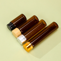 Flacon en verre miniature en gros avec bouchon à vis en aluminium vide 10 ml 18 ml 20 ml Flacon en verre ambré pour médicaments liquides oraux Emballage Tube Vial