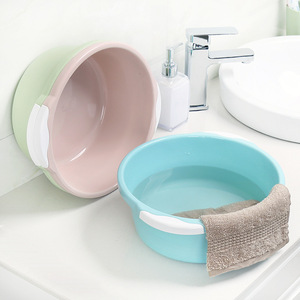 <b>Round</b> Plastic <b>Basin</b> Thickened Wash <b>Basin</b> For Home Laundry And Foot Care Durable - Product Image 1
