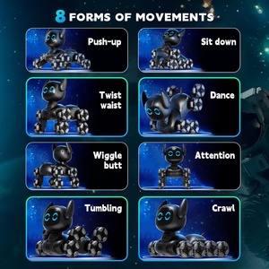 4DRC Y9 Robot Chien Télécommandé avec Capteur de Montre, Rotation <span class=keywords><strong>à</strong></span> une Touche, Voiture Télécommandée 2.4Ghz, 8 Roues, <span class=keywords><strong>Jouet</strong></span> Animal <span class=keywords><strong>Mécanique</strong></span> <span class=keywords><strong>à</strong></span> Induction Tactile pour Cascades - Product Image 3
