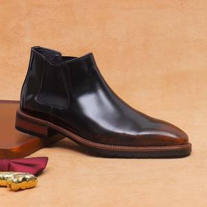 Nouvelle Tendance – Chaussures Homme en Cuir Véritable Brillant à Bout Fermé, Style Britannique Sportif Décontracté, Faciles à Enfiler, Légères, Isolantes et Respirantes pour l'Automne - Product Image 1