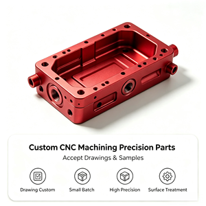 Fabrication CNC de haute précision sur mesure de collecteurs et boîtiers de cavité, connecteur de fluides multivoies en aluminium anodisé et laiton - Product Image 1