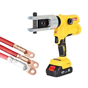 Pince à sertir hydraulique réglable portable et rechargeable pour électricien, en acier au carbone avec poignée en caoutchouc, modèle DM-70C Hydrau - Product Image 5