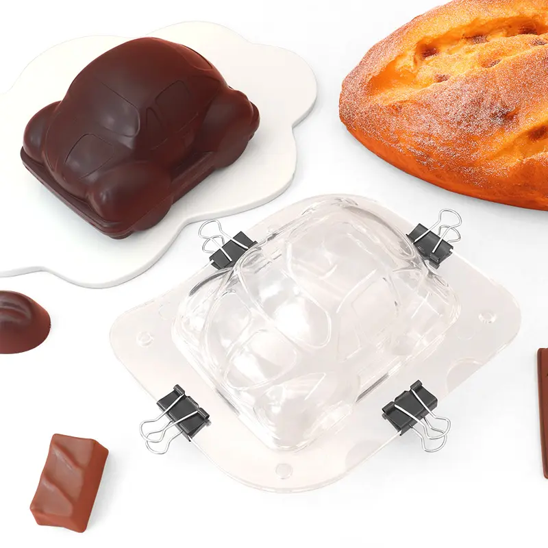 قوالب شوكولاتة ثلاثية الأبعاد للسيارات الأكثر مبيعًا أداة خبز لسيارات السيدان اكسسوارات مطبخ