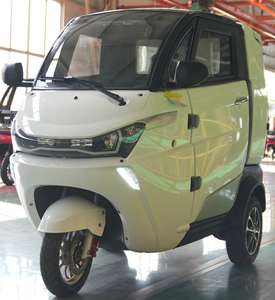 Motocicleta Eléctrica de Carga de Tres Ruedas con Cabina, Mini Triciclo Eléctrico Cerrado con Batería de Litio Blanca de China - Product Image 2