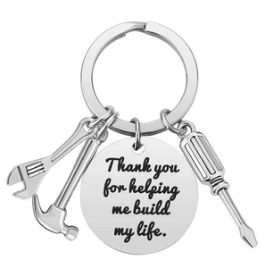 Juego <span class=keywords><strong>de</strong></span> Llavero con Destornillador, Llave Inglesa y Martillo, Colgante <span class=keywords><strong>de</strong></span> Aleación Metálica con Mosquetón para Fácil Sujeción a Llaves <span class=keywords><strong>de</strong></span> Coche, Llavero para el Día del Padre - Product Image 5