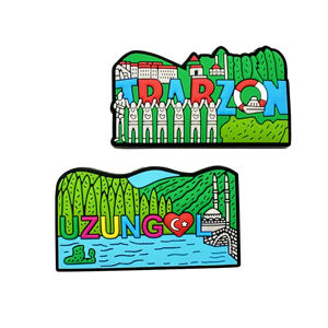 Imán de nevera de PVC de recuerdo, especialmente diseñado en 3D, de caucho blando de cloruro de polivinilo, diseño gratuito, directo de fábrica. - Product Image 1