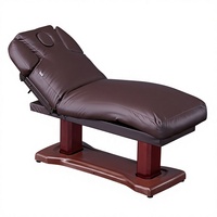 BonnieBeauty BN-A201 Table de spa de beauté électrique 4 moteurs appui-tête de lit facial en cuir réglable pour ateliers Applications faciales