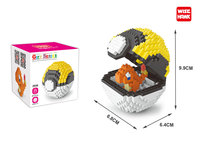 Meilleures Ventes 20 Différentes Boules Pokémon Briques Nano en Plastique Micro-Blocs à Emboîter Blocs de Construction 3D pour Enfants