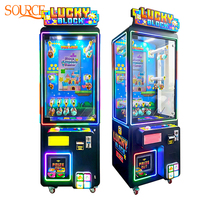 Machine de jeu de combat personnalisable SOURCE, distributeur automatique de cadeaux et de blocs chanceux à monnayeur pour centres commerciaux et parcs d'attractions