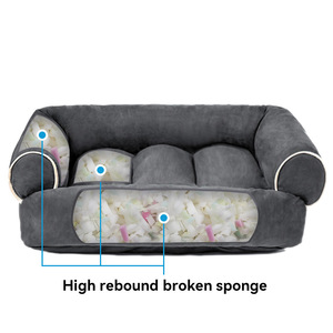 Joymay 2025 Large Luxury Dog Sofa <strong>Bed</strong> Rectangle Shape Multi-Color <strong>Pet</strong> Cat <strong>Beds</strong> &amp; Accessories Manufacturer Wholesale <strong>Products</strong> - Product Image 2