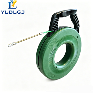 YILI 50M 3mm <span class=keywords><strong>Tire</strong></span>-câble en fibre de verre robuste, flexible, avec étui de rangement anti-emmêlement pour conduits muraux - Product Image 6