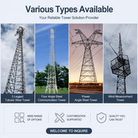 Torre de Medición de Viento de Grado Científico para Datos Meteorológicos Precisos, Mástil de Rejilla Estabilizado con Anemómetro y Soporte para Vainas de Viento