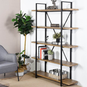 Rak buku Nature baru bergaya Retro, rak buku untuk ruang tamu dan kamar tidur, rak buku tampilan logam furnitur rumah - Product Image 2