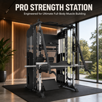 Machine Smith multifonctionnelle en acier pour fitness, équipement d'entraînement de musculation à domicile avec câbles croisés