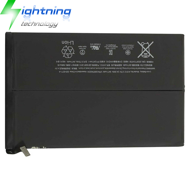 New Genuine Original A1512 3.73V 6471mAh Laptop Battery for iPad Mini 2 A1489 A1490 A1491 iPad Mini 3 A1599 A1600