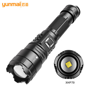 ไฟฉายพลังสูง XHP70 ใช้แบตเตอรี่ 21700 ชาร์จผ่านพอร์ต USB Type C ไฟฉาย LED สำหรับกิจกรรมกลางแจ้ง - Product Image 5