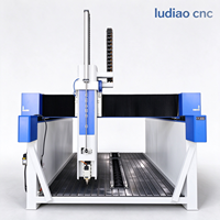 Routeur CNC 4 axes 1530 avec axe rotatif pour mousse, machine de sculpture 3D pour mousse EPS, polystyrène, pour la fabrication de moules