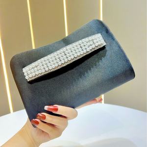 Sac à main en satin pailleté pour femme 2026, pochette carrée avec poignée en perles, sac à main pour <span class=keywords><strong>jeune</strong></span> femme, sac à main de soirée, sac à bandoulière chaîne - Product Image 6